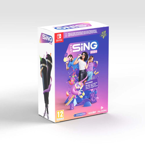 Let's Sing 2024 + 2 Mics Bundle Nintendo Switch