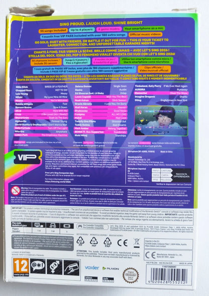 Let’s Sing 2026 – 2-Mic Edition (Nintendo Switch) BOX DAMAGED