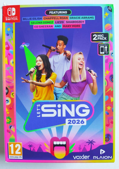 Let’s Sing 2026 – 2-Mic Edition (Nintendo Switch) BOX DAMAGED