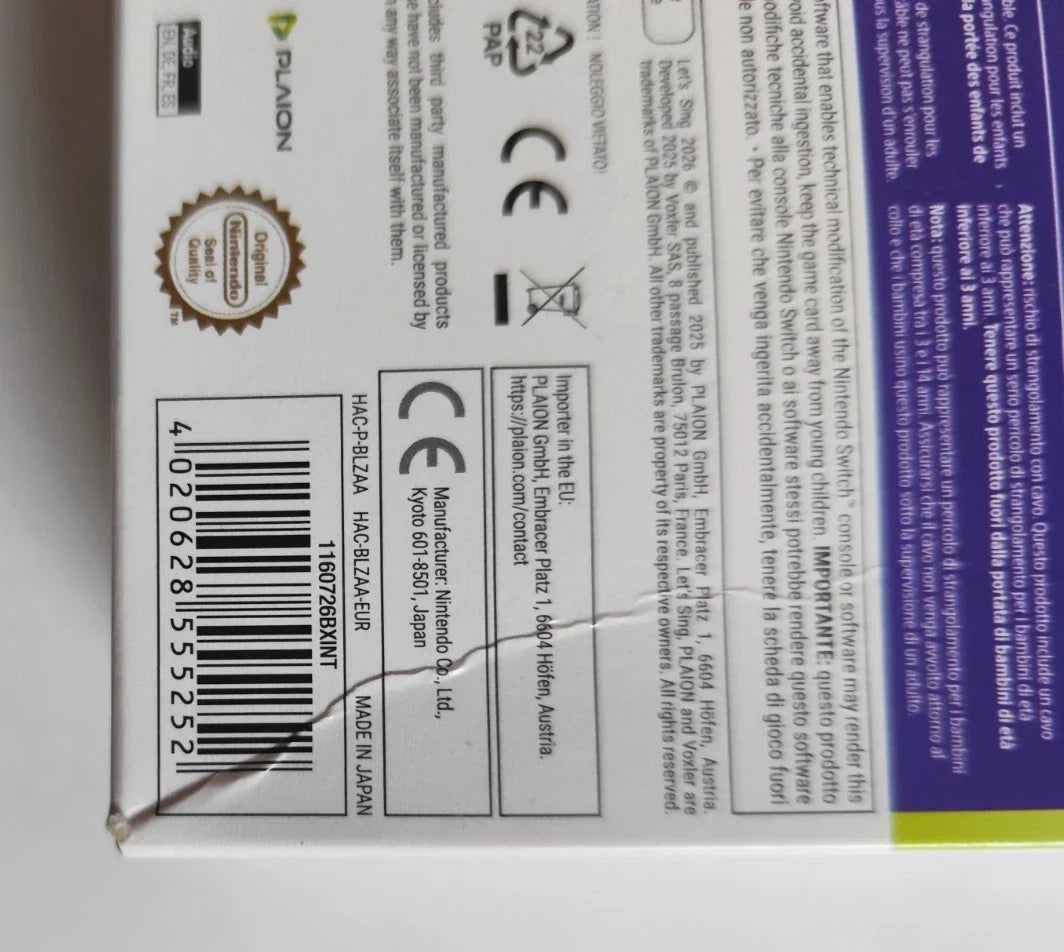 Let’s Sing 2026 – 2-Mic Edition (Nintendo Switch) BOX DAMAGED